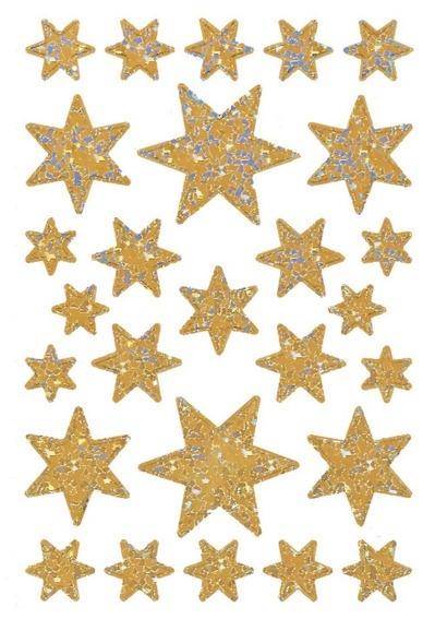 Naklejki gwiazdki złote
