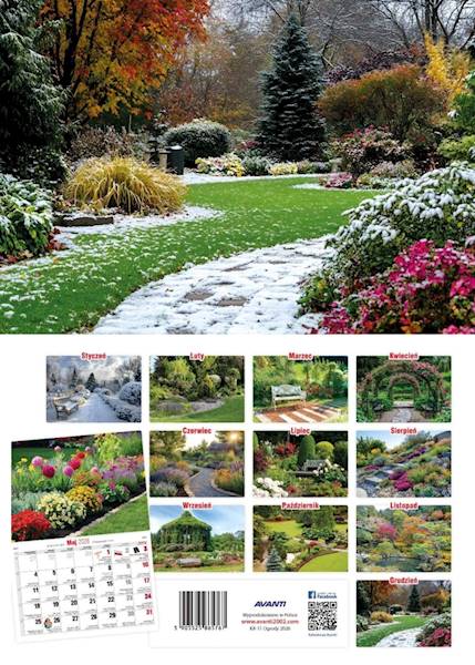 Kalendarz 2026 Avanti Ścienny Albumowy Ogrody