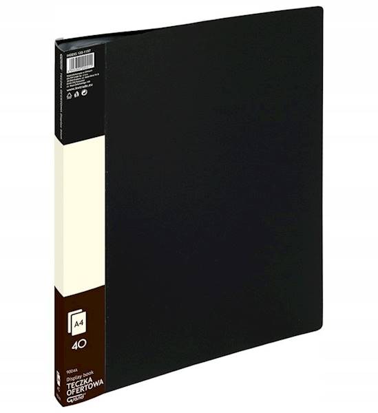 teczka ofertowa A4 Grand 40 koszulek czarna