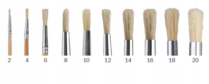 Pędzel szkolny szczecinowy Happy Color okragły  2