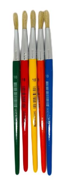 Pędzel szkolny szczecinowy K okragły 18