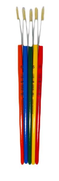 Pędzel szkolny szczecinowy K okragły  6