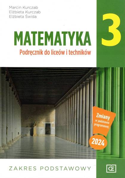 Matematyka Pazdro LO 3 Podręcznik ZP zm.2024