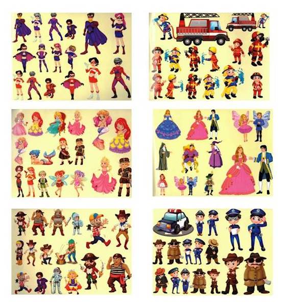 Wycinanka samoprzylepna A4 Super Postacie