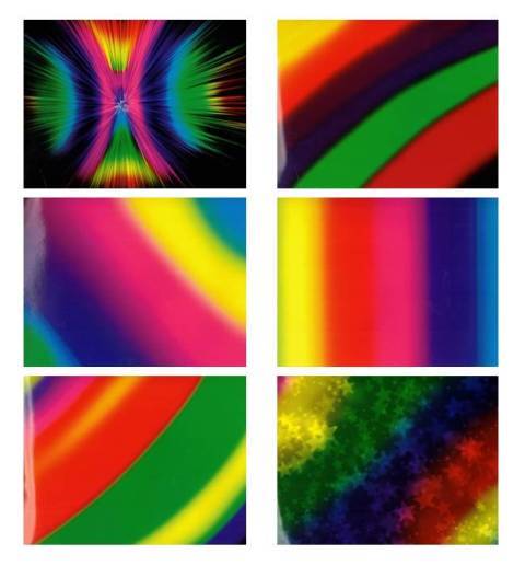 Wycinanka samoprzylepna A4 Tęczowa