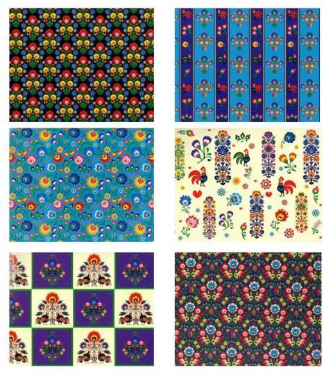 Wycinanka samoprzylepna A4 Wzory regionalne