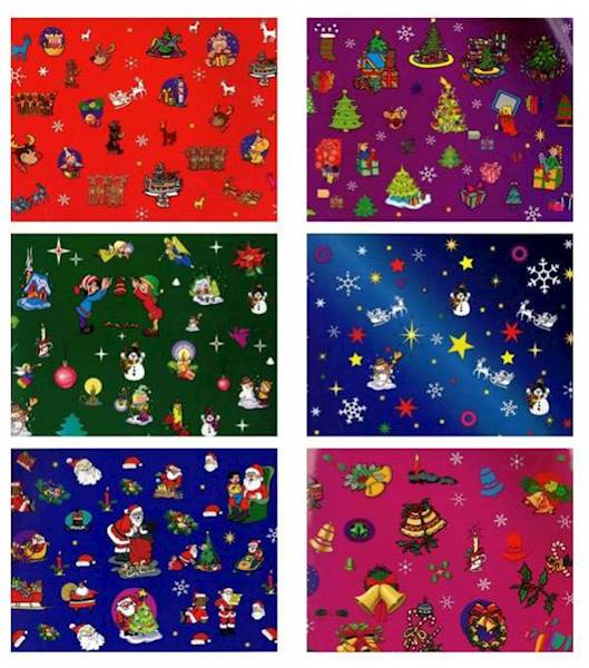 Wycinanka samoprzylepna A4 Świąteczna błyszcząca