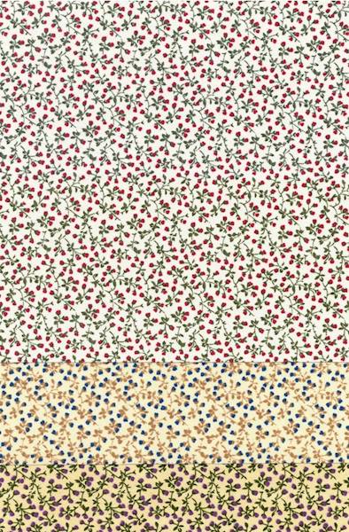 Tkanina samoprzylepna 3 kolory 20x28,5cm