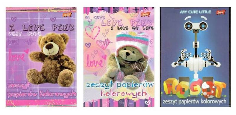 Zeszyt papierów kolorowych A5 ST nabłyszczanych