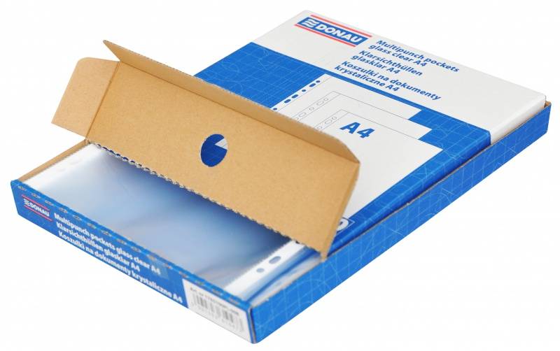 Obwoluta A4 Donau krystal 45mic (opak.100 szt.)