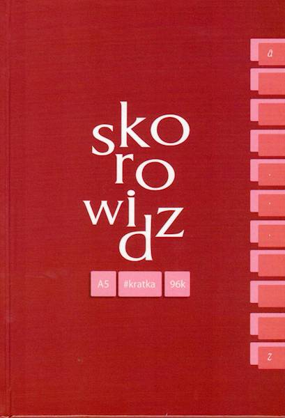 Skorowidz A5 96k kratka Kreska bordowy