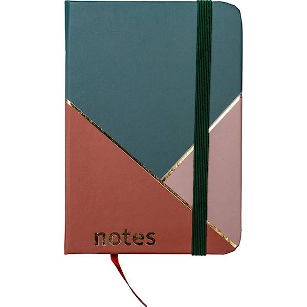 Notes A7 80 kartek w linię Centrum Figury zielona