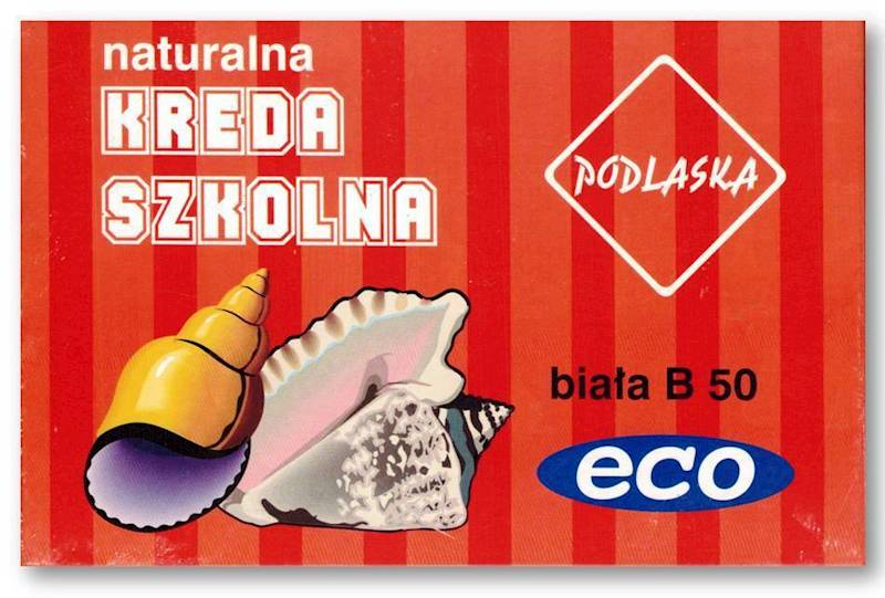 Kreda szkolna naturalna biała 50szt. ECO Podlaska