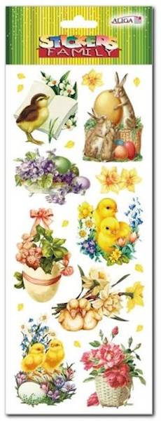 Naklejki Aliga Wielkanoc NKW-4207 wzór Ptaszek