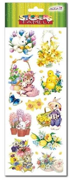 Naklejki Aliga Wielkanoc NKW-4207 wzór Królik