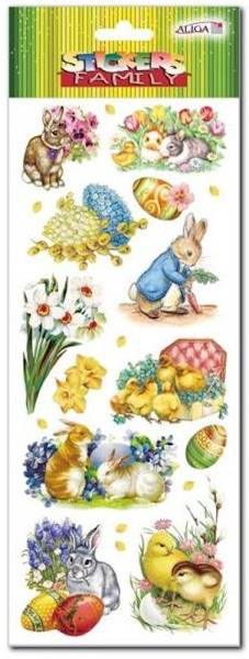 Naklejki Aliga Wielkanoc NKW-4207 wzór Zajaczek
