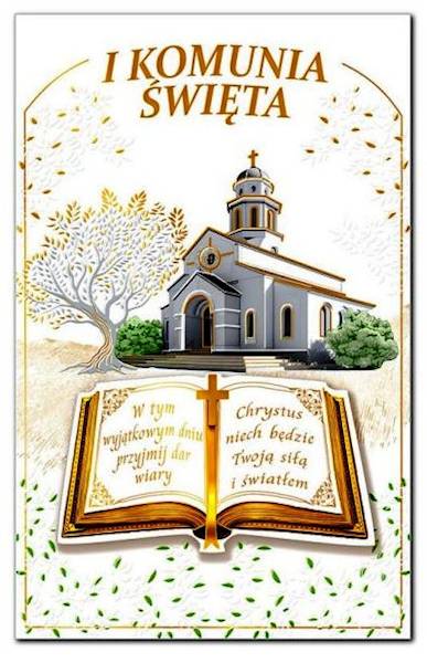 Karnet Pamiątka I Komunii Świętej ABCard KP35
