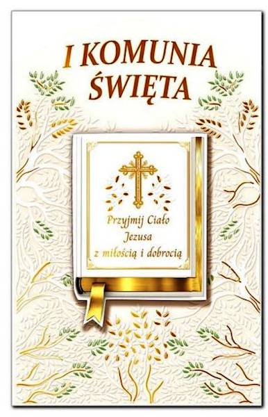 Karnet Pamiątka I Komunii Świętej ABCard KP34