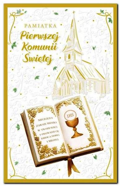 Karnet Pamiątka I Komunii Świętej ABCard KP31