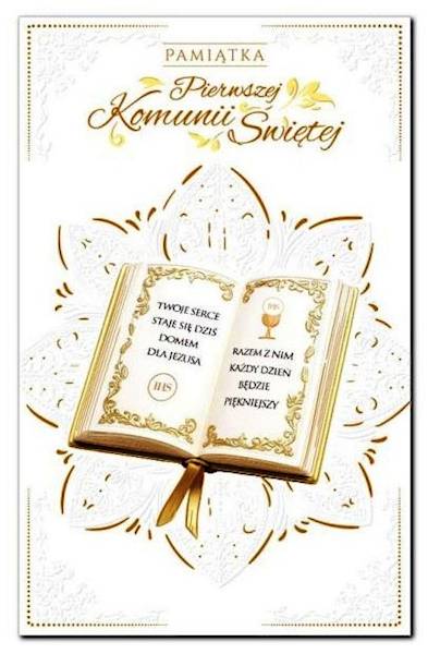 Karnet Pamiątka I Komunii Świętej ABCard KP29