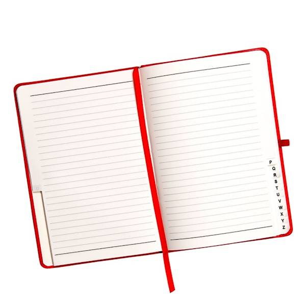 Skorowidz A5 96k Salsa czerwony ELEFANT