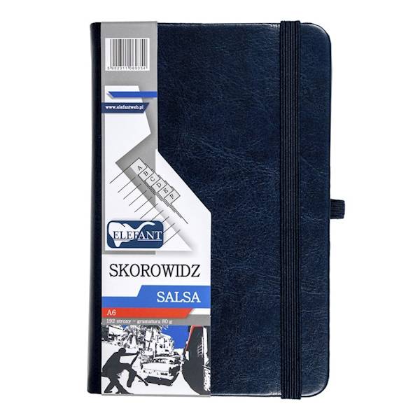 Skorowidz A6 96k Salsa granatowy ELEFANT