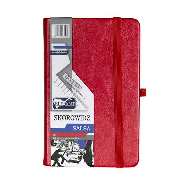 Skorowidz A6 96k Salsa czerwony ELEFANT