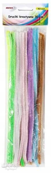 druciki kreatywne 0,6x30cm 40szt pastelowe kolory