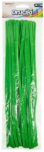 Druciki kreatywne 0,6x30cm 40szt zielone trawiasty
