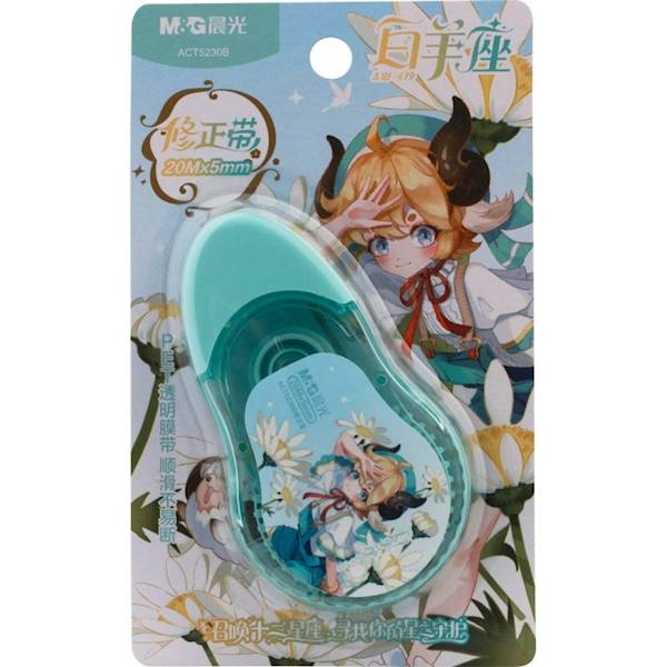 korektor w taśmie M&G Flower Manga 5mm*20m zielony