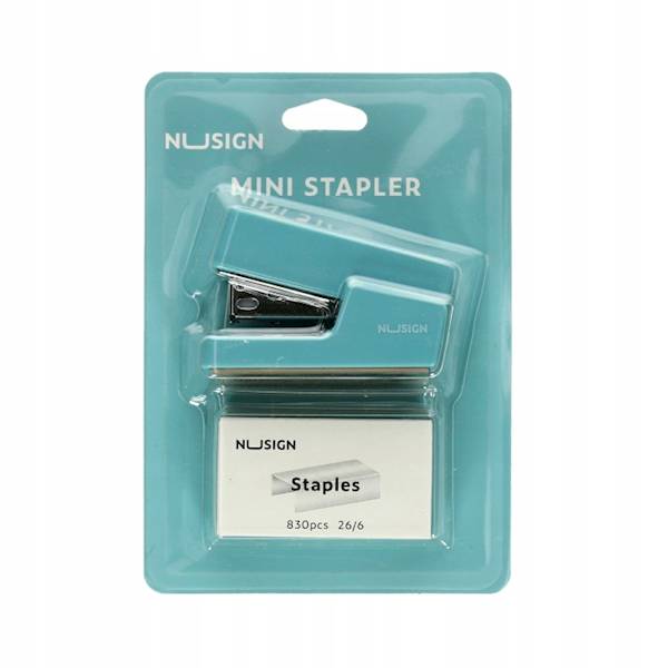Zszywacz mini Nusign ENS083 24/6 Deli niebieski