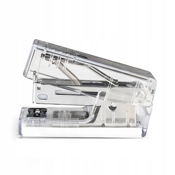 Zszywacz mini Nusign ENS083 24/6 Deli transparentn