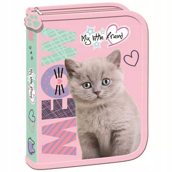 Piórnik dwuklapkowy bez wyposażenia Fluffy Kitty