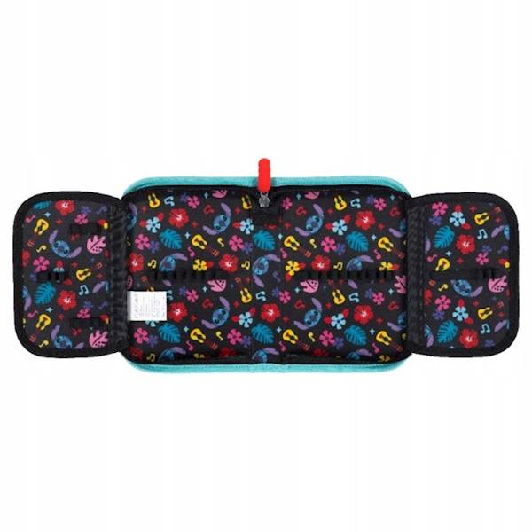 Piórnik dwuklapkowy bez wyposażenia Stitch mint