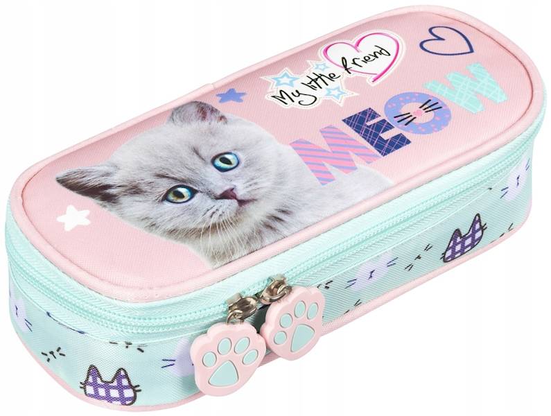Piórnik saszetka z wewnętrzną klapką Fluffy Kitty