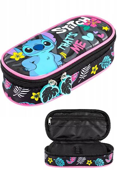 Piórnik saszetka z wewnętrzną klapką Stitch
