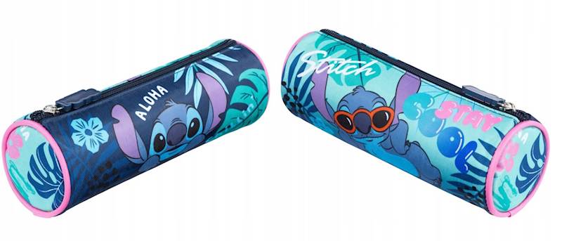 Piórnik tuba okragła Stitch Stay cool