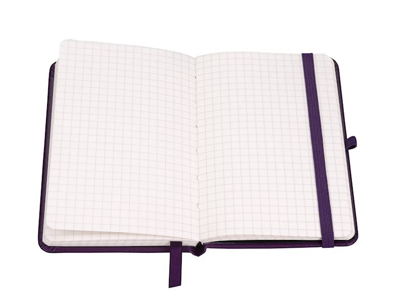 Notes A7 96 kartek kratka Secesja Fioletowy Antra