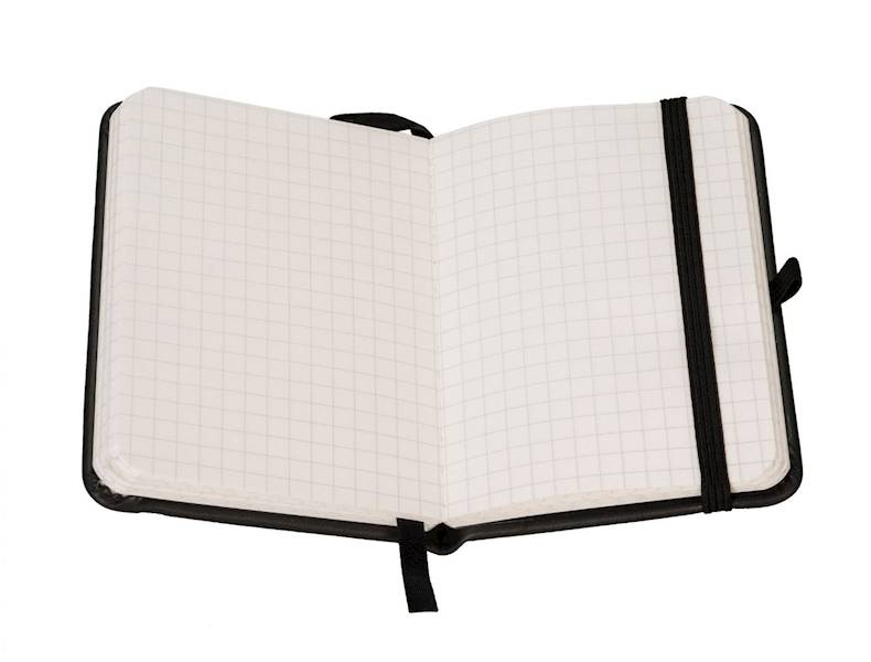 Notes A7 96 kartek kratka Secesja Czarny Antra