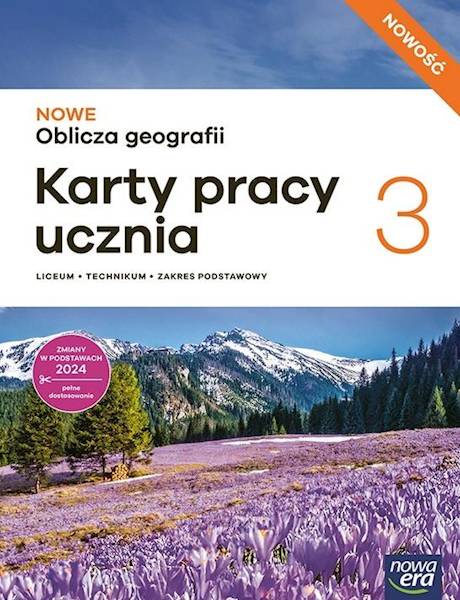 Nowe Oblicza geografii LO 3 NE Karty Pracy ZP