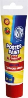 farba plakatowa Astra 30ml tuba czerwona jasna
