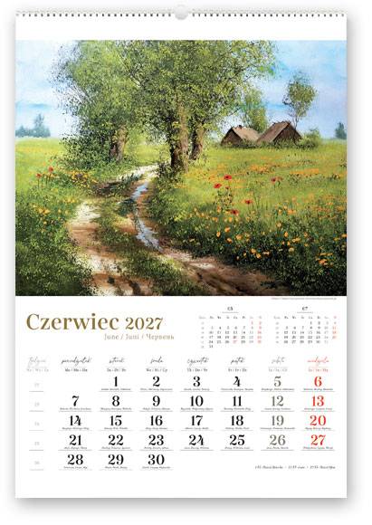 Kalendarz 2027 Lucrum 32x47 Polska w malarstwie