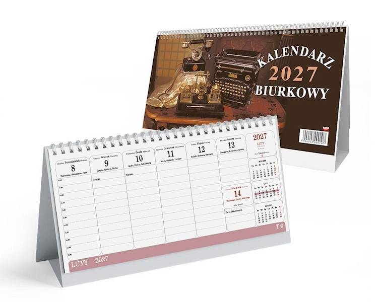 Kalendarz 2027 Sapt Biurkowy SB1 poziomy