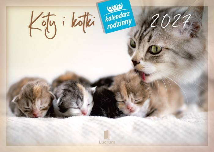 Kalendarz 2027 Lucrum rodzinny Koty i kotki