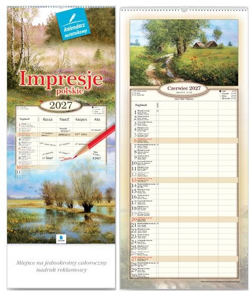 Kalendarz 2027 Lucrum Notatnikowy Impresje polskie