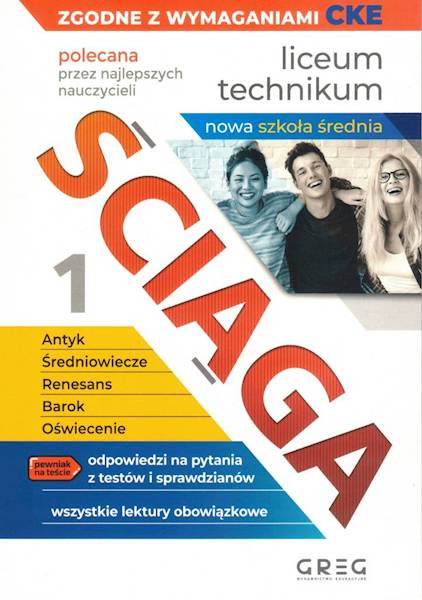 Ściąga LO cz.1 Antyk - Oświecenie CKE GREG
