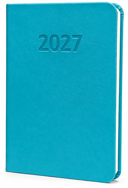Kalendarz 2027 O-press ks A6 Prestige Tyg. Morski