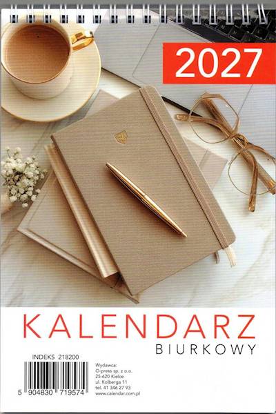 Kalendarz 2027 O-press biurkowy A5 Pionowy