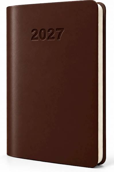 Kalendarz 2027 O-press A7 Mój kalendarz Brązowy