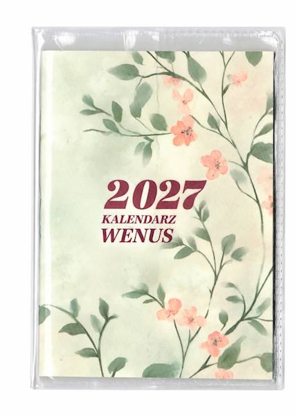 Kalendarz 2027 O-press A7 Kieszonkowy Venus Listki